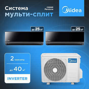 Мульти сплит система Midea M2OH-14HFN8-Q1/MMCA1BU-09HRFN8*2